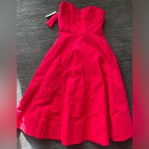 Anthropologie Strapless Mid Length Dress